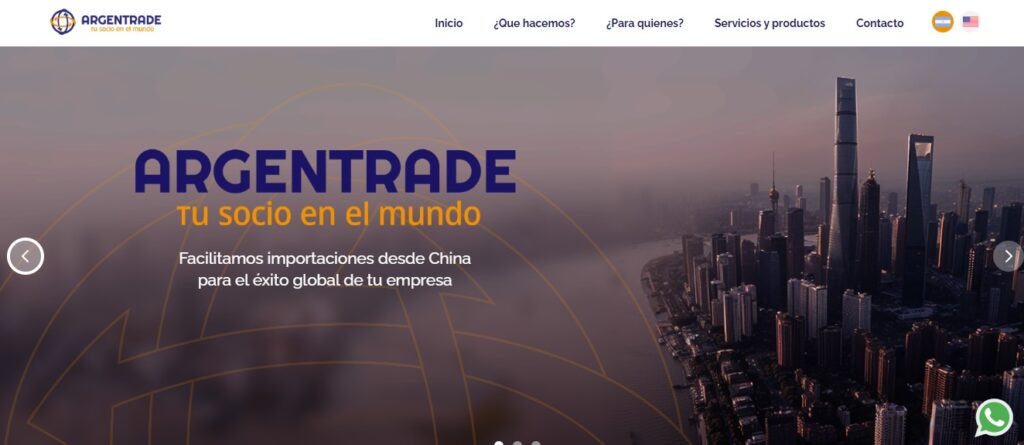Landing Page para la Empresa Argentrade